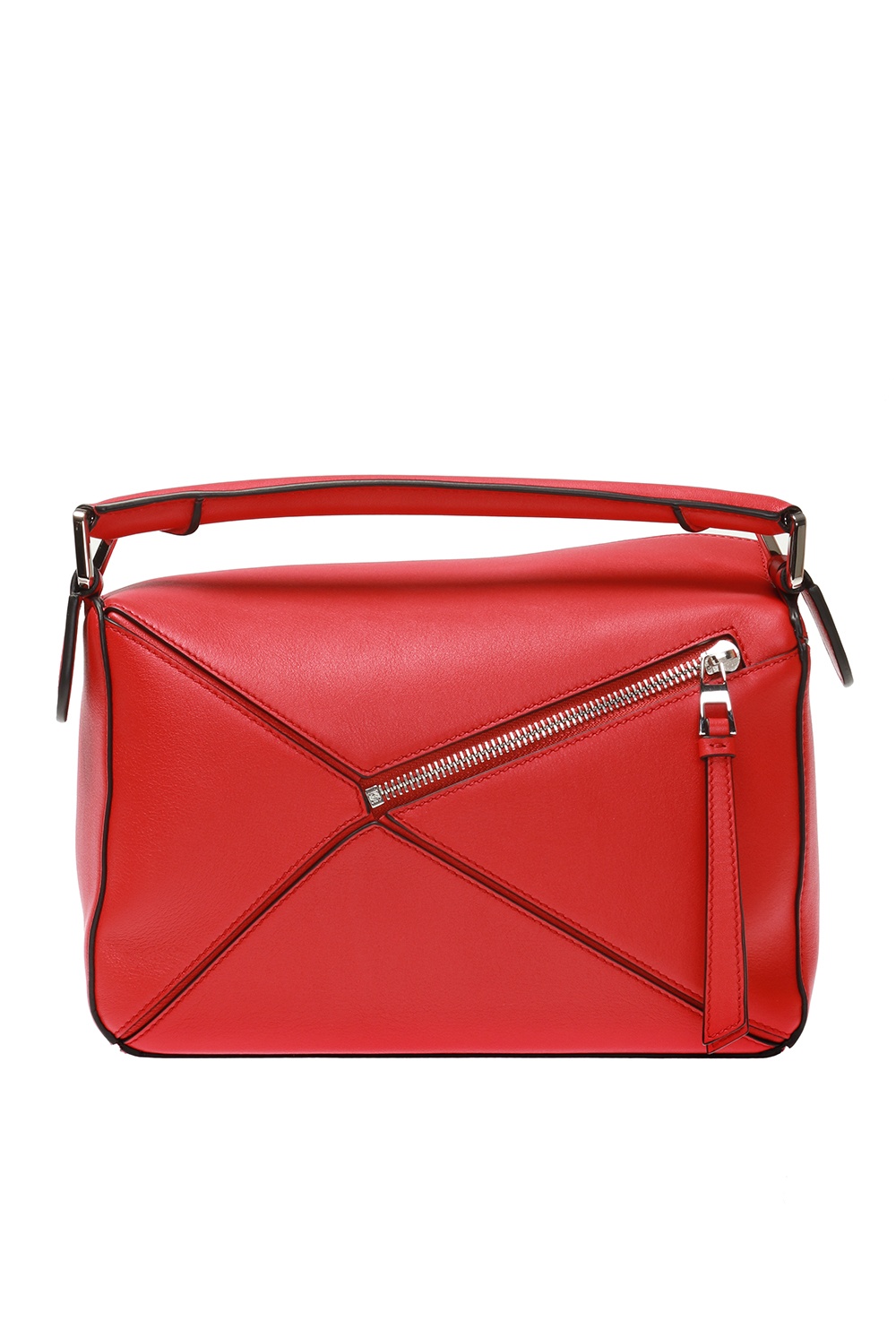 25SS new/LOEWE ペブルミニレザートート Bag Red NEW Loewe Calfskin Mini Puzzle Bag Red - MyDesignerly